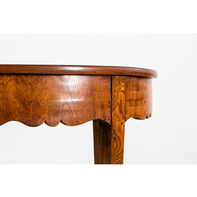 Antique Biedermeier Elm Dining Table, 1800s For Sale - Image 10 of 18