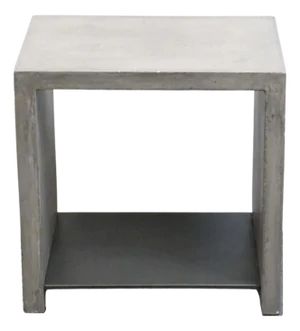 Four Hands Furniture Hugo Contemporary Industrial 22" Concrete Accent End Table