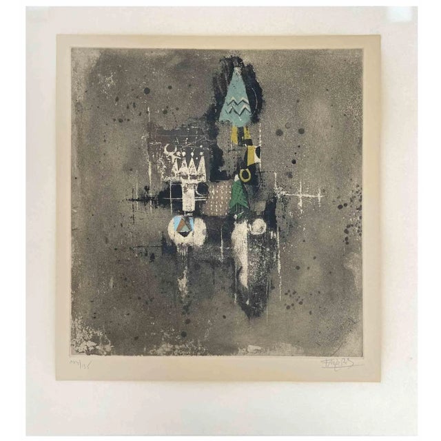 Untitled is an artwork realized by Johnny Friedlaender , 1970s. Etching on wove paper. Signed and numbered. Edition of 135...
