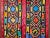 Vintage Uzbek Quilt, Hand-Stitched Silk, Geometric Pattern, Red & Turquoise, 39” X 73” For Sale - Image 10 of 12