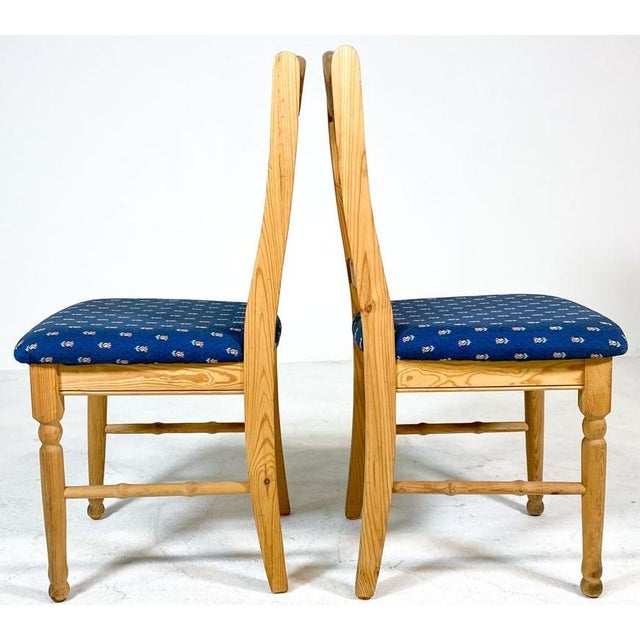 Wood Set 6 Scandinavian Modern Dining Chairs Set For Sale - Image 7 of 10