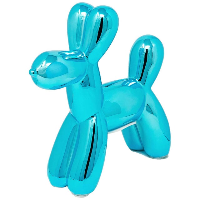 Ceramic Interior Illusions Plus Blue Mini Ceramic Dog Piggy Bank - 7.5" tall For Sale - Image 7 of 7