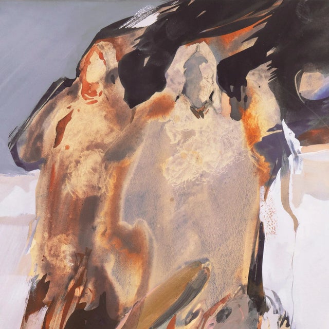 'Horizon Rise' by Veloy Joseph Vigil; Pueblo Native American Figurative Abstraction For Sale - Image 4 of 10