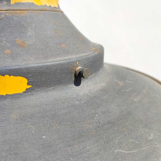 Industrial Pendant in Metal and Glass For Sale - Image 6 of 7