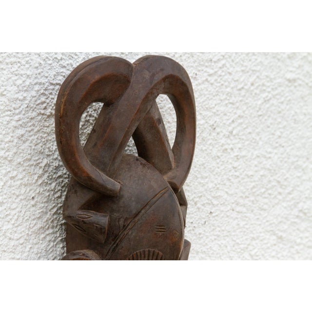 Bamana Chiwara African Mask Wall Art For Sale - Image 4 of 8