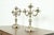 Victorian Tiffany & Co. Style Antique Victorian Silverplate Three-Light Candelabras, Pair For Sale - Image 3 of 12