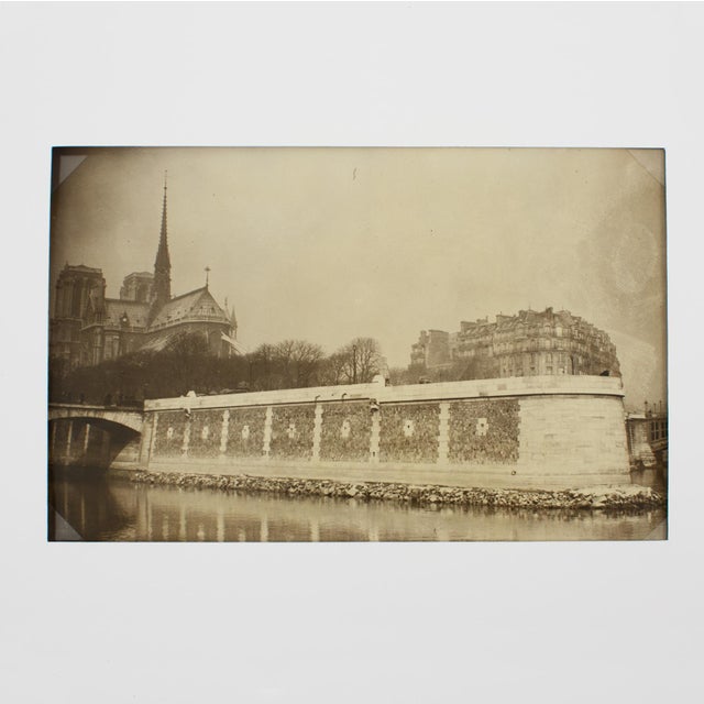 An original silver gelatin black and white photograph by Press Agency ROL, Paris. February 1929, Notre Dame Cathedral, and...