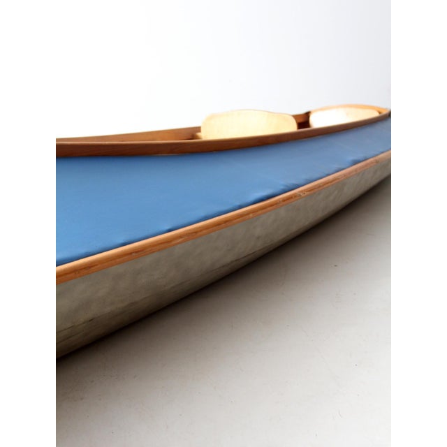 Blue Vintage Folbot Super Kayak 17.5 Ft For Sale - Image 8 of 12