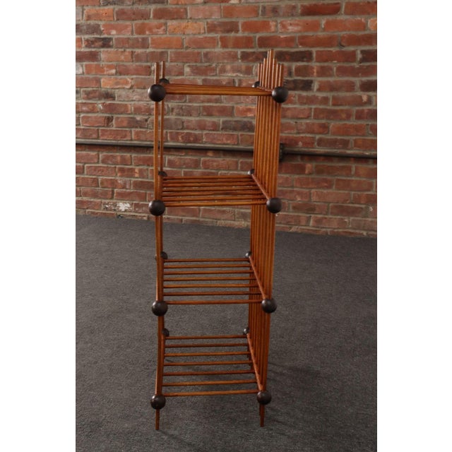 Folk Art Whimsy Stick and Ball Spindle Shelf / Etagere For Sale In New York - Image 6 of 14