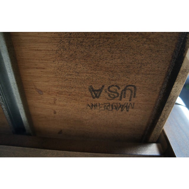 Heritage Modern Walnut Finish Nightstand For Sale - Image 11 of 12