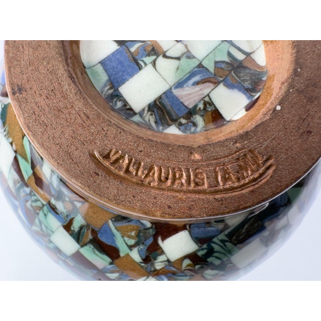 Jean Gerbino Mosaic Ceramic Vase, Vallauris, France, Mid-20th Century For Sale - Image 12 of 12