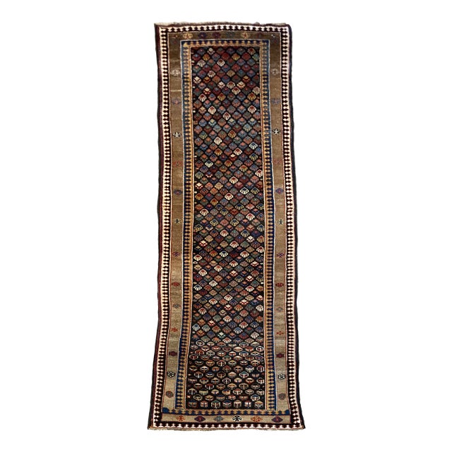 Antique Kurdish Runner Rug, 1890s For Sale