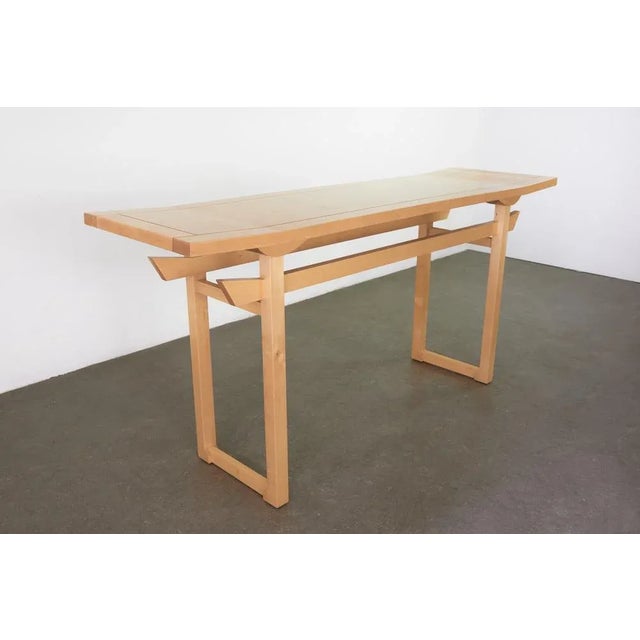 Wood Vintage Console Table, 1970s For Sale - Image 7 of 8