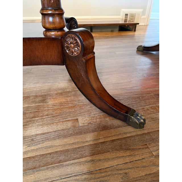 Large Double Pedestal Dining Table by Henredon For Sale In Nashville - Image 6 of 10