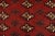 Red Turkmen Rug 4’3” X 6’1” Red Wool Vintage Tribal Hand-Knotted Carpet For Sale - Image 8 of 12