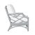 Coastal Chippendale Lounge Chair, Light Gray For Sale - Image 3 of 5