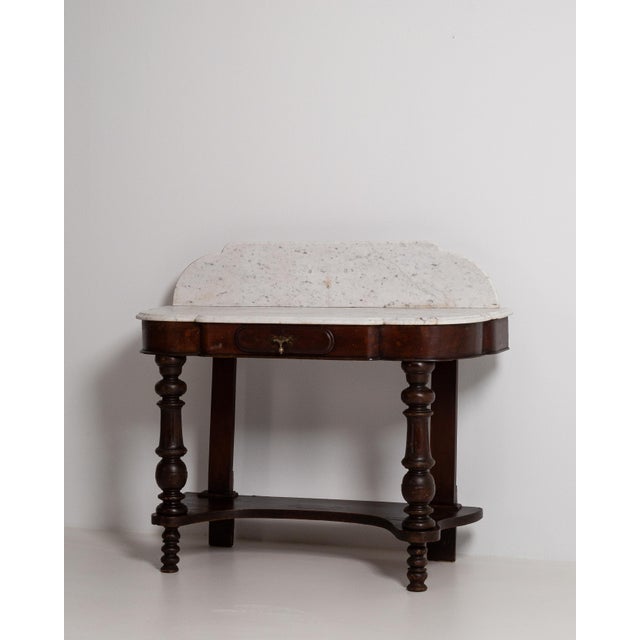 19th Century Victorian Console Table With Marble Top For Sale - Image 16 of 17