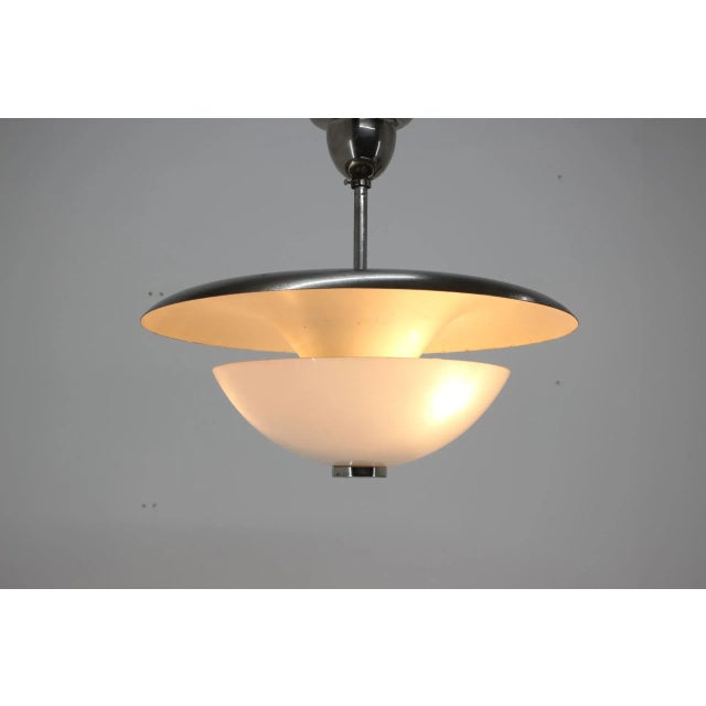 Bauhaus Functionalism Pendant Lamp by Franta Anyz, 1920s, in Good conditions. Designed 1920 to 1949 I have official proof...