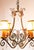 Antique French Chandelier in Iron, Green and Gold Crystals, 1900 For Sale - Image 9 of 10