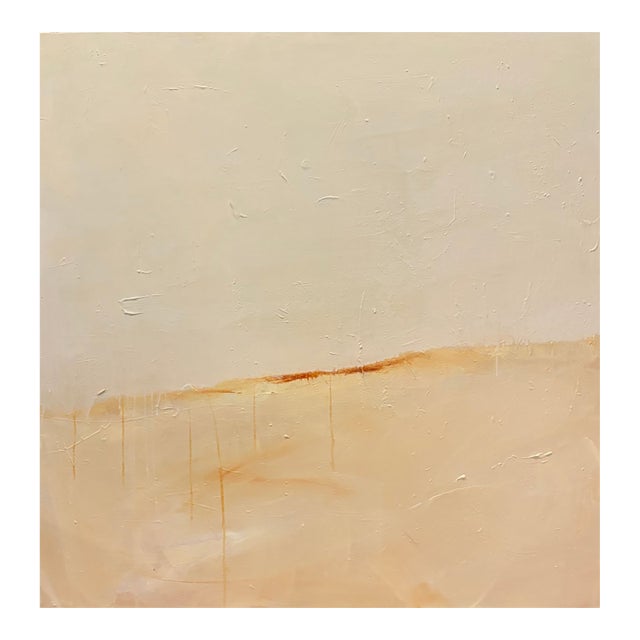 Sarah Trundle, Contemporary Abstract Landscape Painting, "Neutral Ground" For Sale