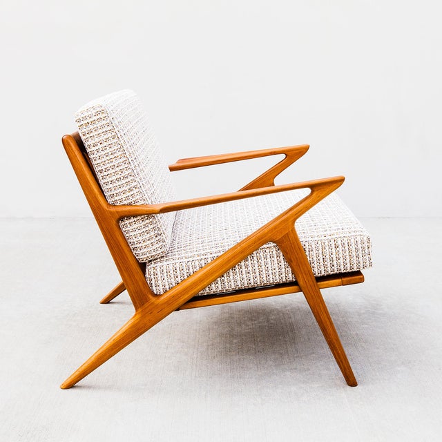 1960s Original Teak Z Chair by Poul Jensen for Selig, Danish Mid Century Modern For Sale - Image 15 of 16