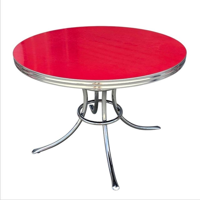 Vintage Table and Chairs Dining Set by Acme For Sale - Image 15 of 18
