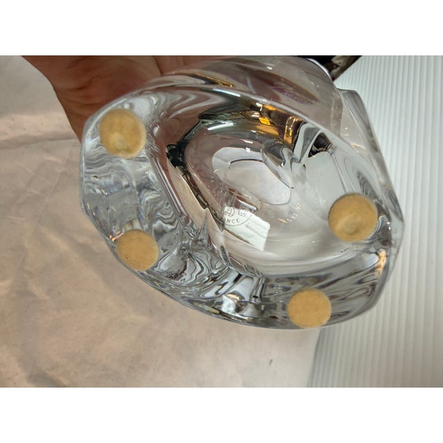 Metal Baccarat Giverny Vase With Box For Sale - Image 7 of 12