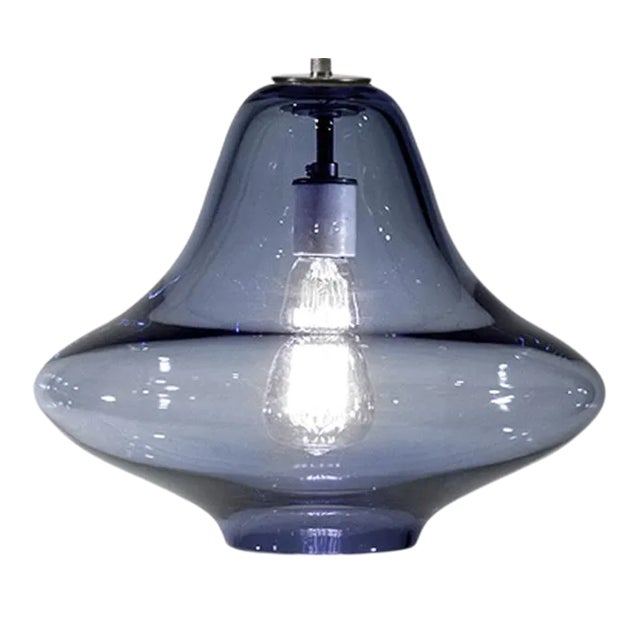 Venus Pendant Light from the Versuvius Collection in Steel Blue For Sale