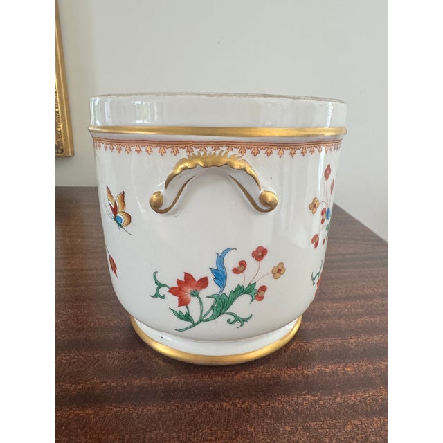 White 20th Century Porcelain De Paris Tiffany Cachepot For Sale - Image 8 of 12