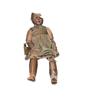 Pau Xiberta Pla, Study of a Doll, Late 20th Century, Oil on Canvas
