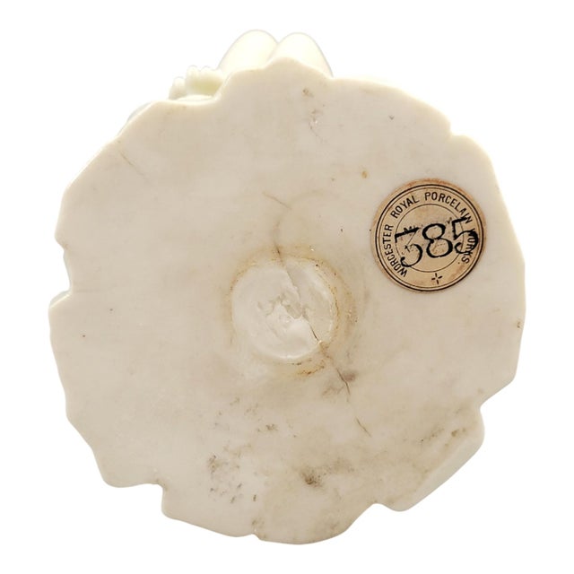 Iridescent Porcelain Sculpture of a Maiden and Lizard from Royal Worcester, 1870 For Sale - Image 11 of 13