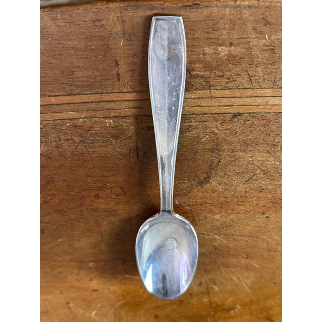 Metal Small Spoons from Christofle, 1950, Set of 13 For Sale - Image 7 of 8