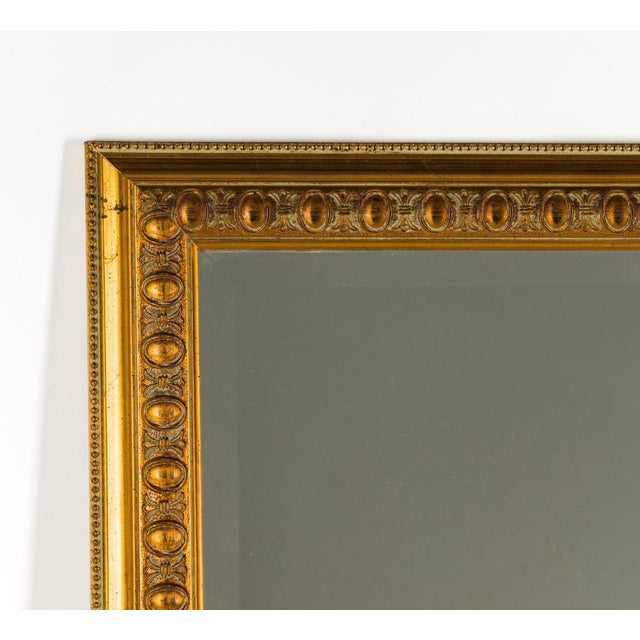 Mid 20th Century Vintage Giltwood Full-Length Cheval Floor Mirror With Easel Stand For Sale - Image 5 of 8