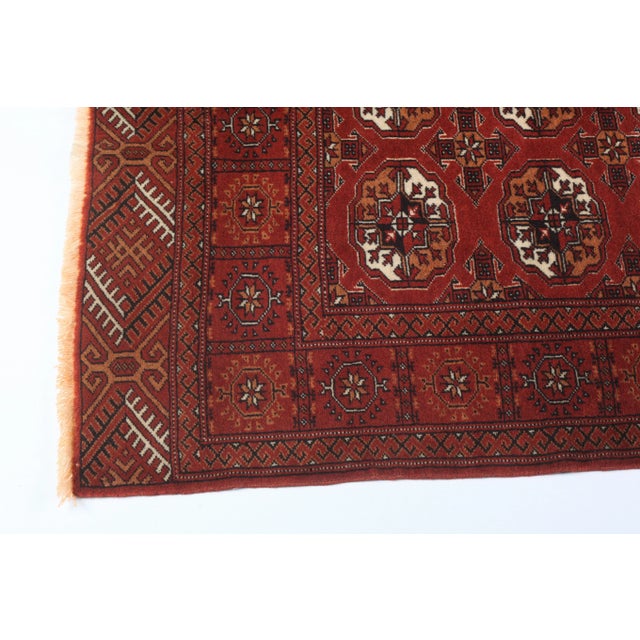 Vintage Red Color Tones Floor Rug -3' 9'' X 5' 4'' For Sale - Image 11 of 11