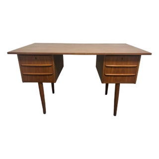 1960s Mid Century Teak Desk For Sale