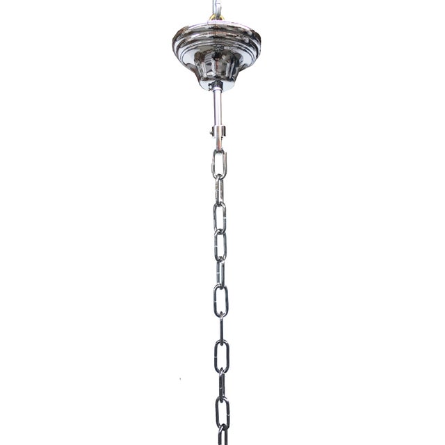 2020s Contemporary Pink and Sanded Pink “Tronchi” Murano Glass Chandelier . For Sale - Image 5 of 5