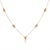 Contemporary Minimalist Citrine Station Necklace | Dainty Stacking Layering Necklace | Simple Chain Link Necklace For Sale - Image 3 of 3