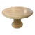 Round Travertine and Rattan Dining Table, Italy, 1970's For Sale