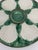 1950s French Longchamp Green and White Oyster Plate For Sale - Image 9 of 16