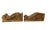 This set of 2 solid wood gold gilt hand carved corbels wall bracket shelves exudes an antique style and charm, perfect for...