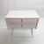 Offering a sleek and stylish French Mid-Century Modern double drawer nightstand or end table. It has been newly refinished...