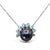 Contemporary Late 20th Century Tahitian Natural Black Pearl 18k (750) White Gold and Natural Diamond Pendant For Sale - Image 3 of 13