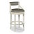 Transitional Taylor Bar Stool in Off-White For Sale - Image 3 of 3