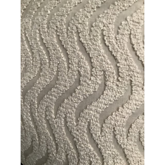 Wave Pattern Boucle Decorative Pillow Euro Sham Cover For Sale In New York - Image 6 of 6