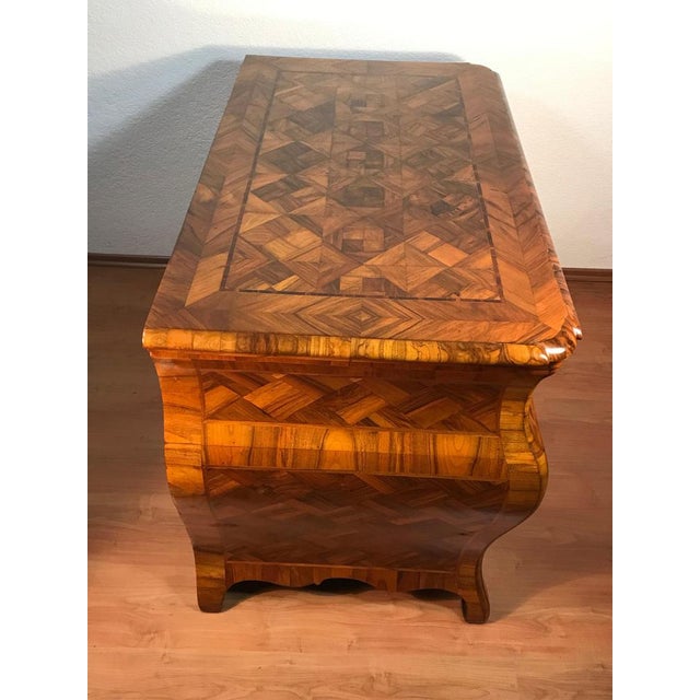 Brown German Baroque Chest of Drawers, 1750, Walnut For Sale - Image 8 of 11