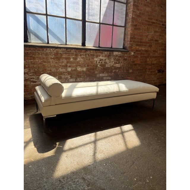 B&B Italia B&b Italia White Leather Daybed by Antonio Citterio For Sale - Image 4 of 9