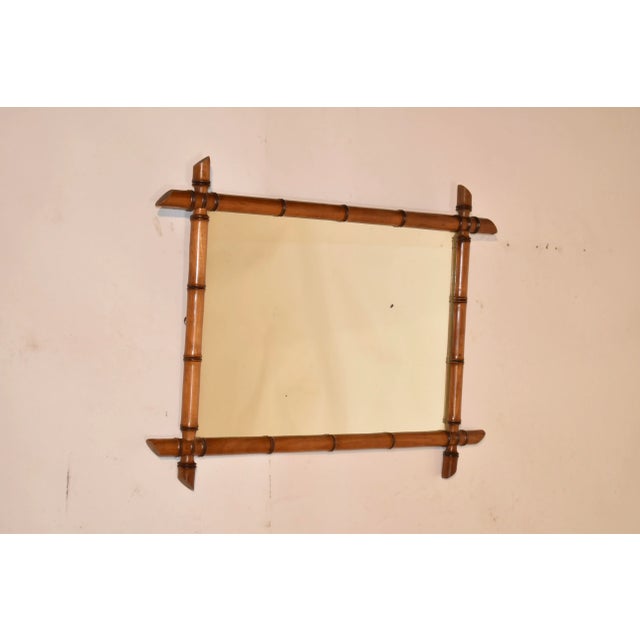 Late 19th Century Late 19th Century Faux Bamboo Wall Mirror For Sale - Image 5 of 8
