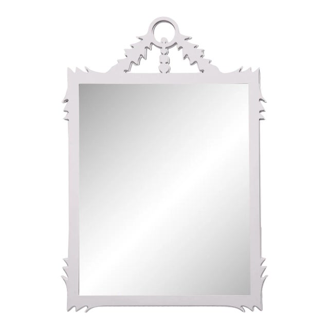 Fleur Home Garden District Lafitte Rectangle Mirror in Lite Lavender, 29x51 For Sale