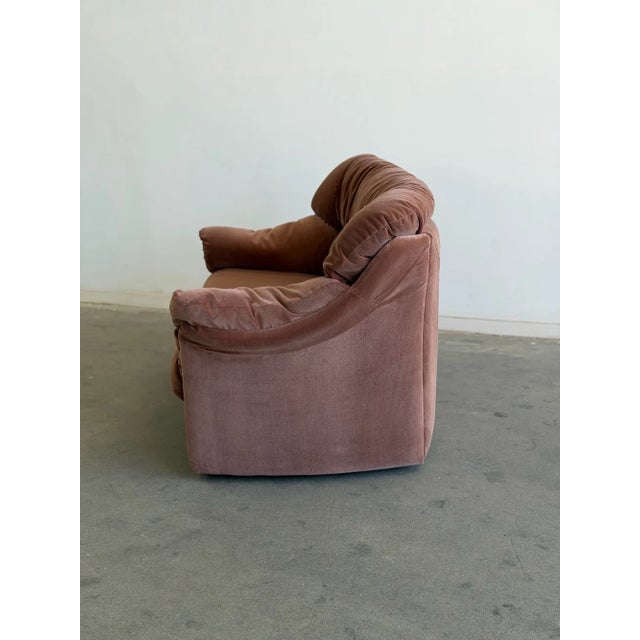 Textile Late 20th Century Post Modern Loveseat Sofa For Sale - Image 7 of 8