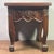 Wood Chinese Rosewood Stool With Mother of Pearl Inlay, Carved Bat Motif Square Plant Stand For Sale - Image 7 of 7
